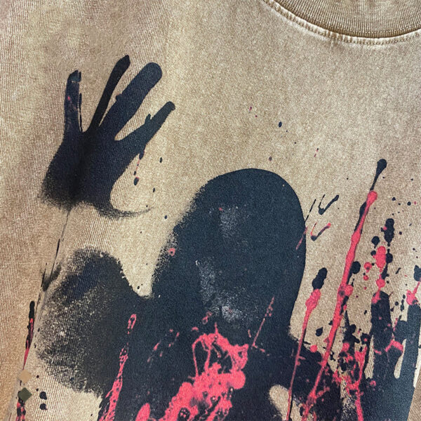 TeeBatik Wash Distressed Print Short Sleeve TShirt - Image 9