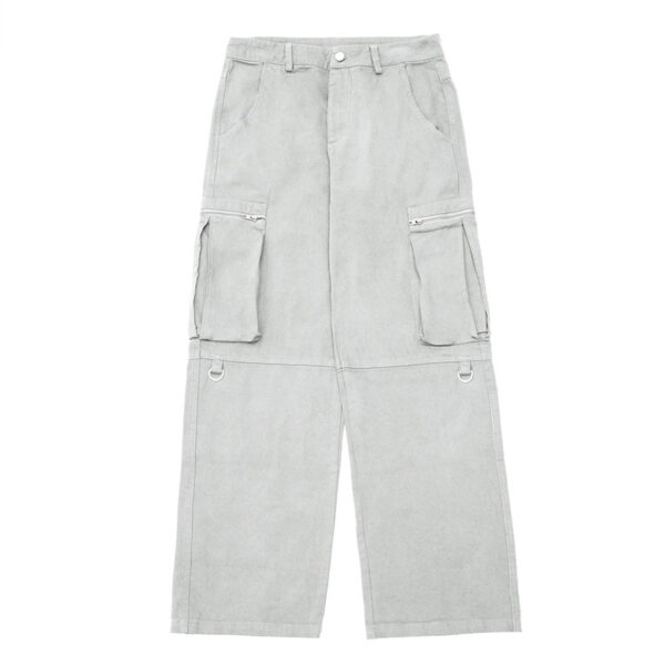 Overalls Zipper Oversize Baggy Straight Trousers - Image 5