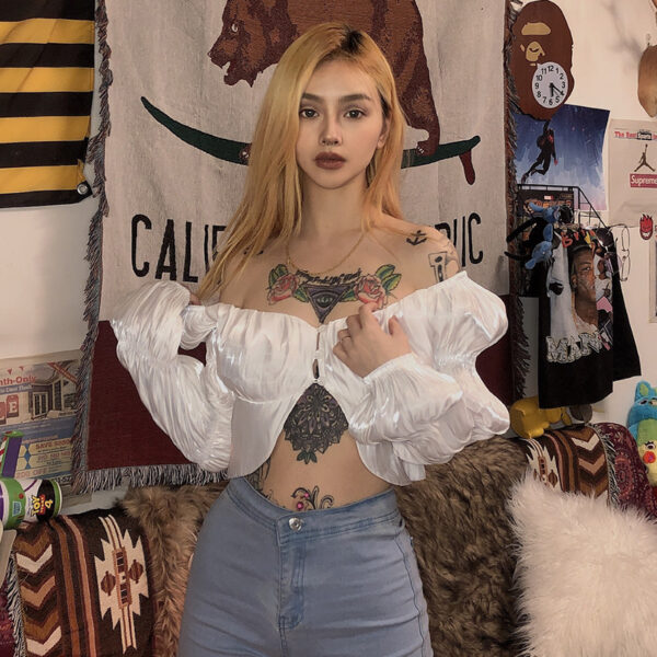 Sexy word shoulder top - Image 4
