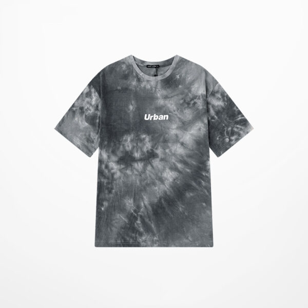 Loose Couple Oversize Gradient Tie-dye Half Sleeve T-shirt - Image 5