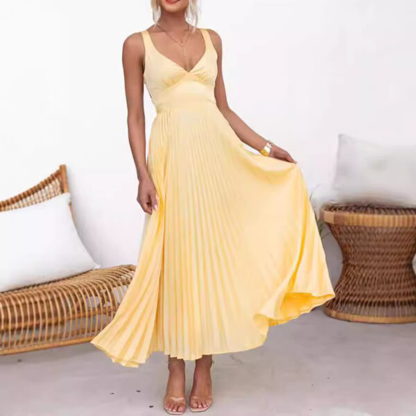 Sling Folding Satin Sling Dress