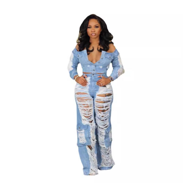 Women's Fashion Individual Casual Ripped Jeans - Image 5