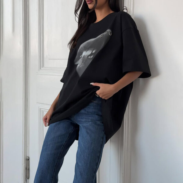 Fashion Tide Brand Women's Clothing Washed Lip Printings - Image 6
