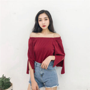 One-shoulder top
