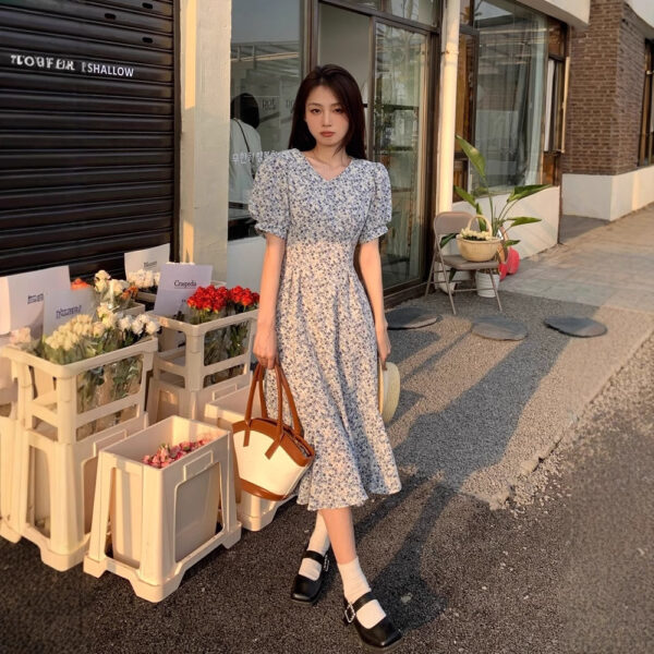 French Sweet Gentle Elegance Retro Long Dress - Image 2
