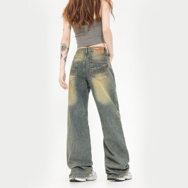 Straight Jeans Washed Yellow Mud Jeans - Image 5