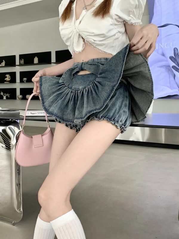 Butterfly Denim Skirt For Women - Image 10