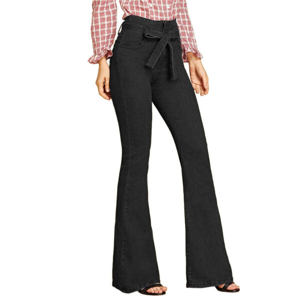 Wide-leg flared jeans - Image 6