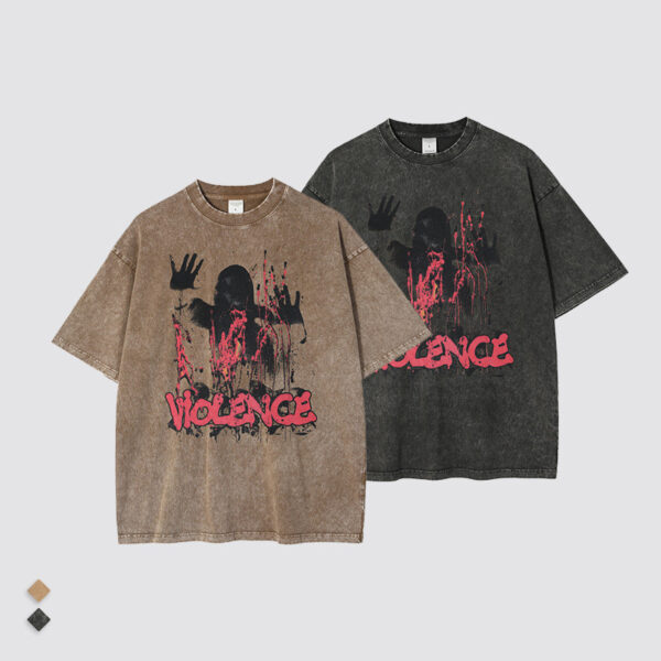 TeeBatik Wash Distressed Print Short Sleeve TShirt - Image 8