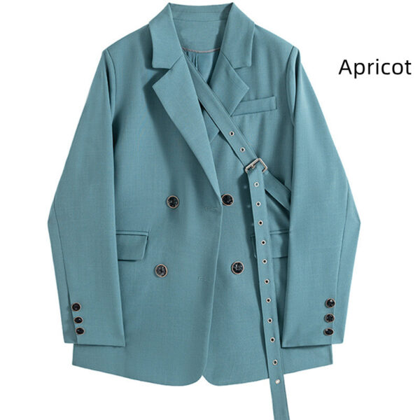 Design Niche Laced Blue Blazer Women - Image 4