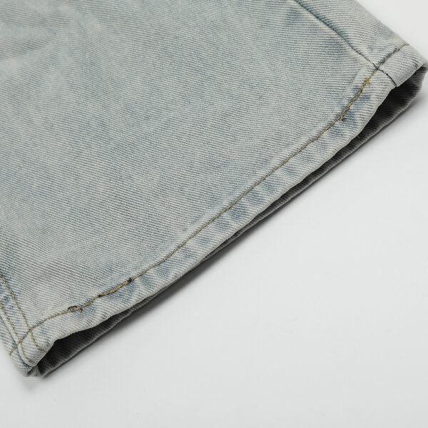 Topstitching Flared Jeans Men's Polished White - Image 4
