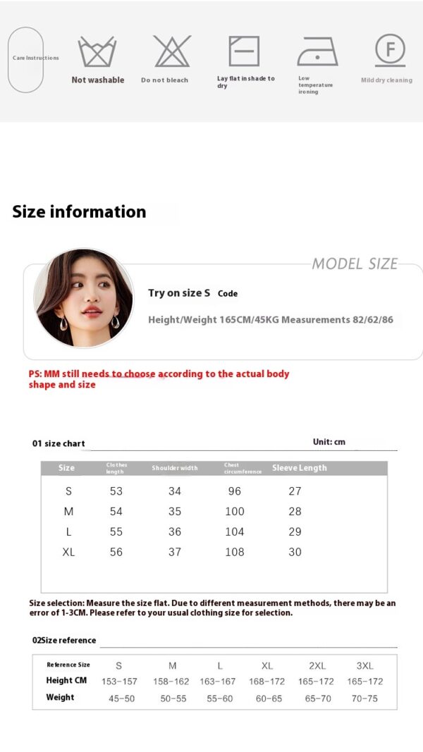Lady Temperament V-neck Puff Short Sleeve Solid Color Slim Fit Slimming Shirt - Image 7