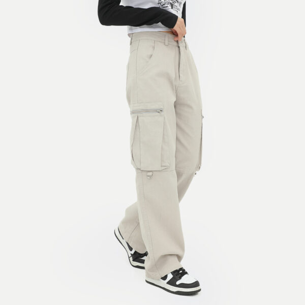 Overalls Zipper Oversize Baggy Straight Trousers - Image 2