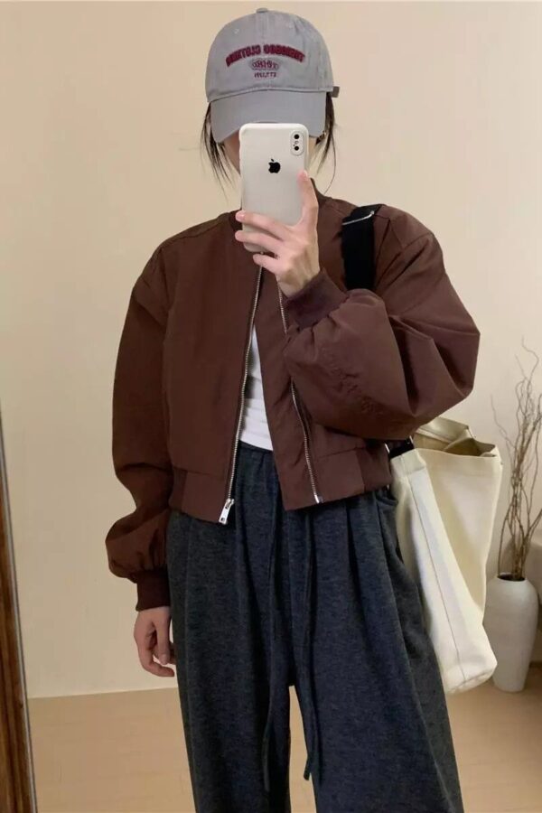 Short Baseball Jacket For Women In Spring And Autumn - Image 2