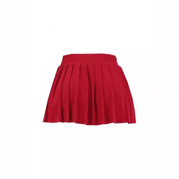 Female Solid Color Mini Pleated Skirt - Image 5