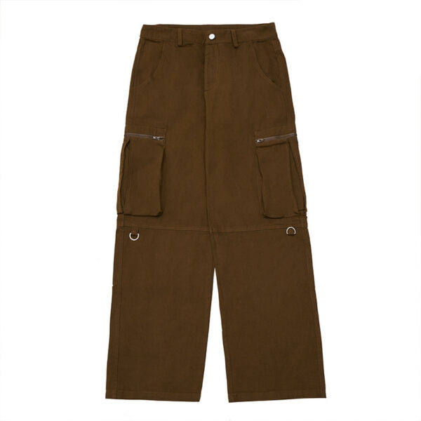 Overalls Zipper Oversize Baggy Straight Trousers - Image 3