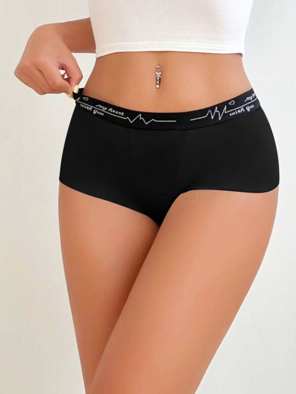 Summer High Waist Thin Japanese Style Panties Sports Hip Lifting Solid Color - Image 5