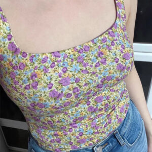 Women's Fashion Simple Printed Yoga Wear Tank Top