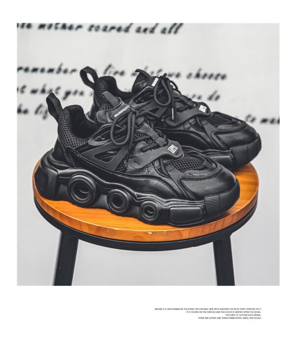 Men's Breathable Mesh Thick Sole Height Increasing Fashion All-match Casual Sneaker - Image 3
