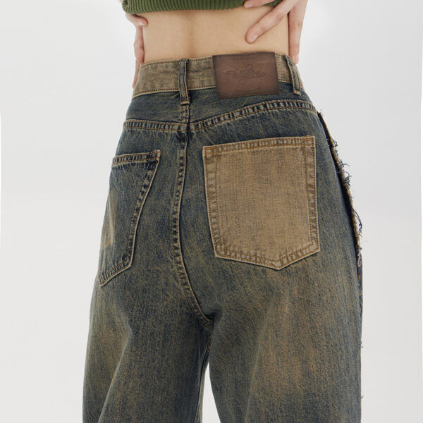 Women's High-waisted Straight Baggy Jeans - Image 2