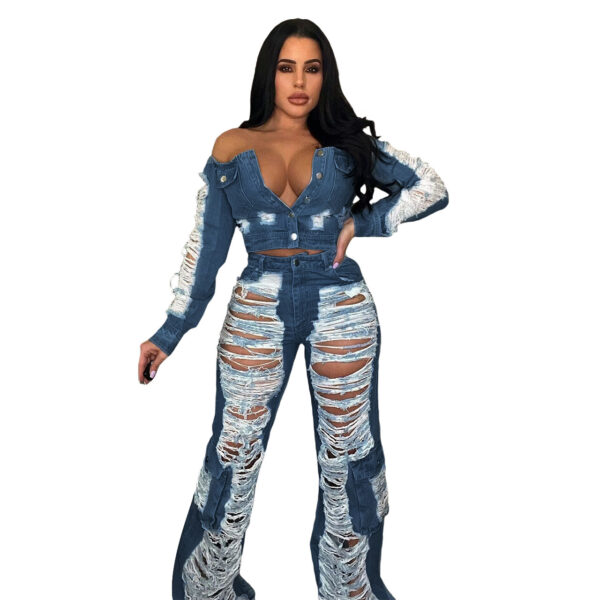 Women's Fashion Individual Casual Ripped Jeans - Image 6