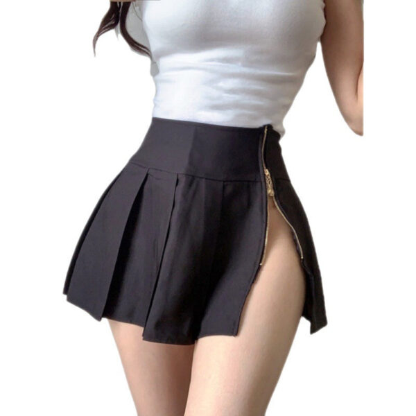 Women's Mini Hip Zipper Skirt - Image 5
