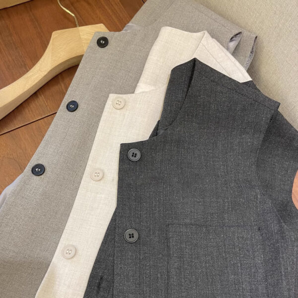 Loose Round Neck Sleeveless Suit Vest For Women - Image 2