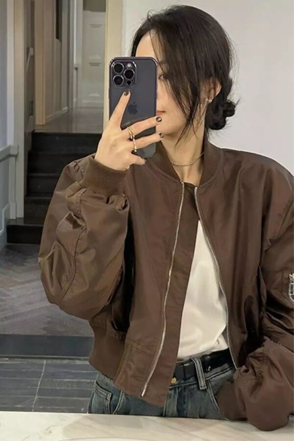 Short Baseball Jacket For Women In Spring And Autumn - Image 3