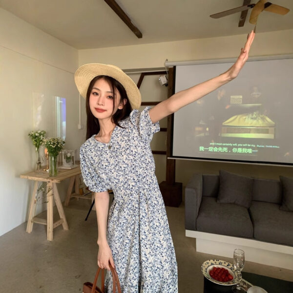 French Sweet Gentle Elegance Retro Long Dress - Image 5