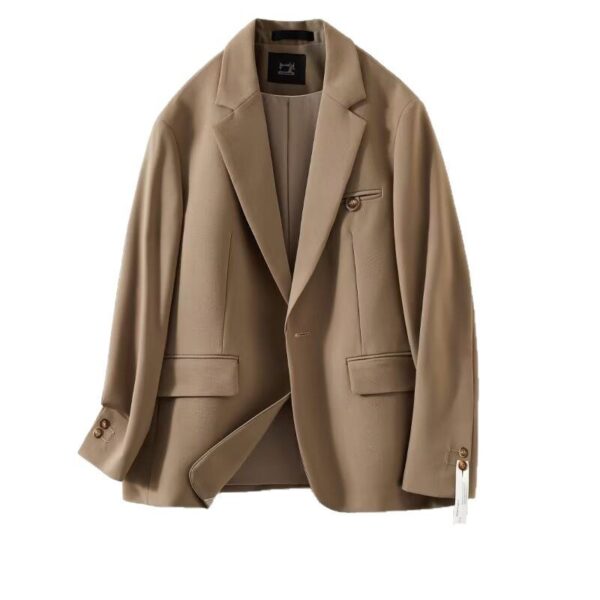 Casual Spring And Autumn Suit Suit Men's High Sense Lightly Mature Small Suit Jacket - Image 2