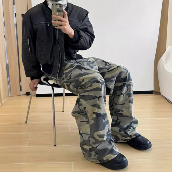 American Logging Wide Leg Camouflage Pants - Image 5