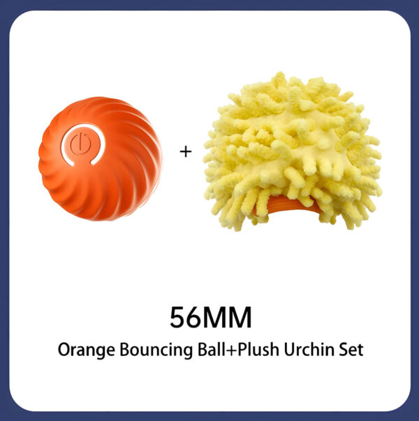 Interactive Bouncing Ball For Dogs,Automatic Smart Toy, Self-moving Rotating Stimulating Pet Entertainment, Noise-Reducing Urchin Cover,USB Rechargeable Dog Toy, Dog Electric Interactive Toy - Image 10