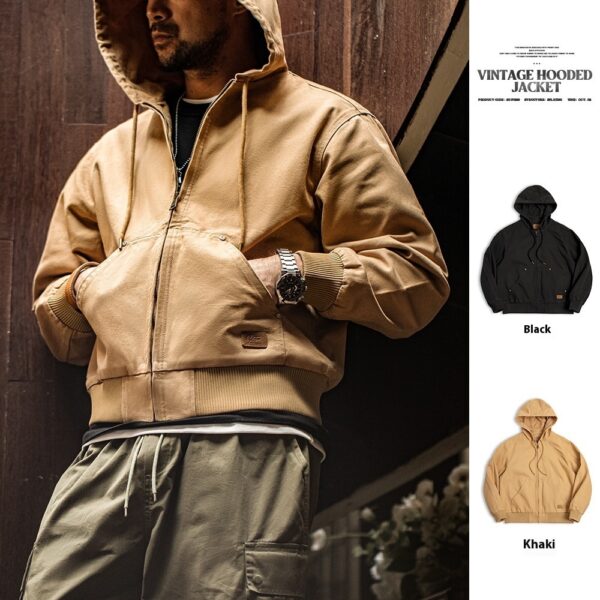 Madden Workwear American Retro Hooded Jacket - Image 2
