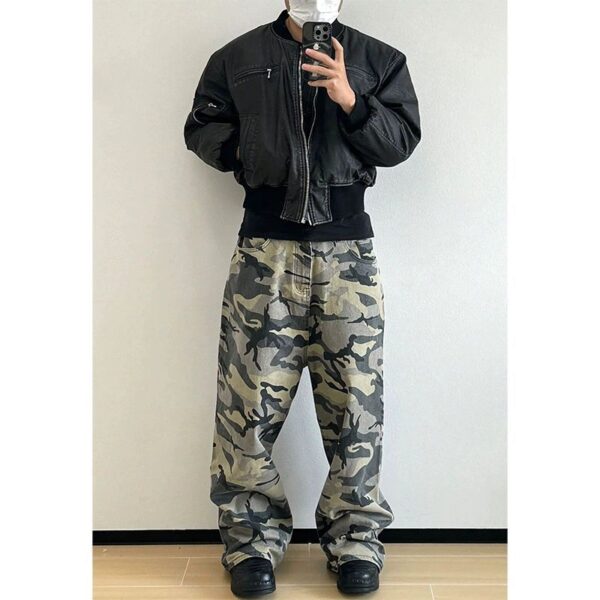 American Logging Wide Leg Camouflage Pants - Image 9