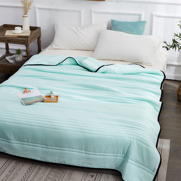Cooling Blankets Pure Color Summer Quilt Plain Summer Cool Quilt Compressible Air-conditioning Quilt Quilt Blanket - Image 6