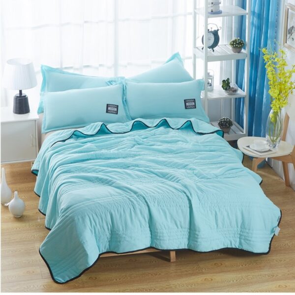 Cooling Blankets Pure Color Summer Quilt Plain Summer Cool Quilt Compressible Air-conditioning Quilt Quilt Blanket - Image 10