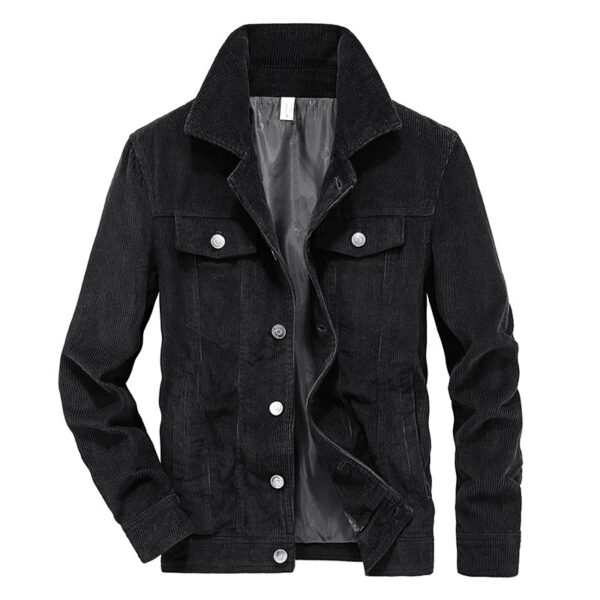 Vintage Corduroy Men's Spring And Autumn Thin Jacket - Image 4