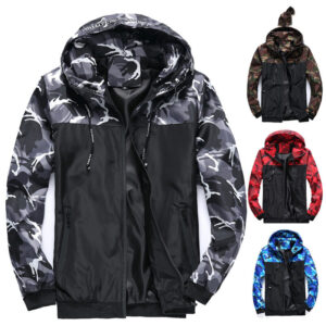 Camouflage Men's Jacket Men's Coat Tooling Hooded