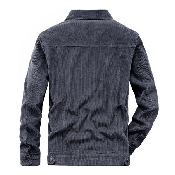 Vintage Corduroy Men's Spring And Autumn Thin Jacket - Image 2