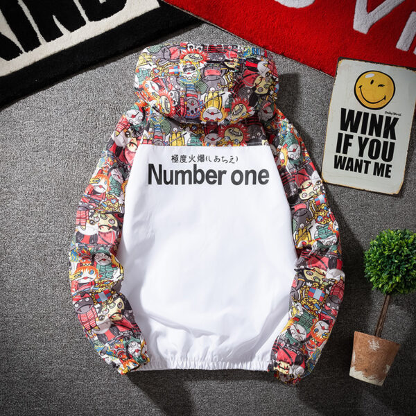 Camouflage Jacket Korean Style Splicing Coat - Image 5