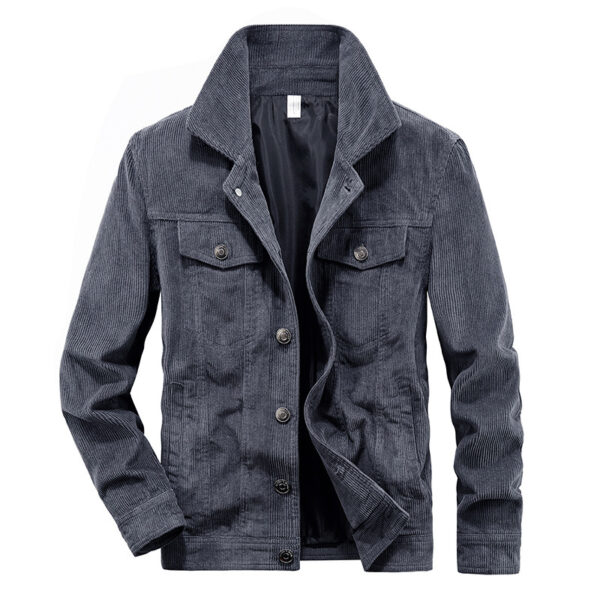 Vintage Corduroy Men's Spring And Autumn Thin Jacket