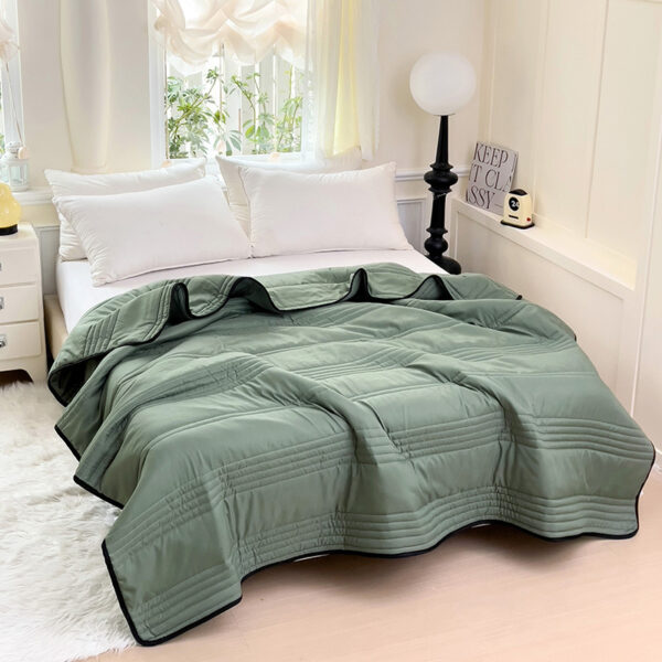 Cooling Blankets Pure Color Summer Quilt Plain Summer Cool Quilt Compressible Air-conditioning Quilt Quilt Blanket - Image 3