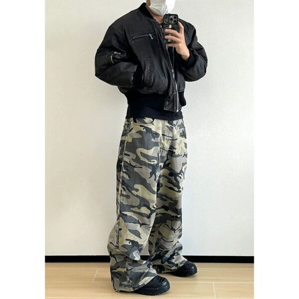 American Logging Wide Leg Camouflage Pants - Image 4