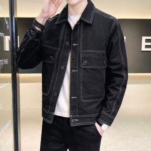 Workwear Loose Trendy Denim Men's Jacket