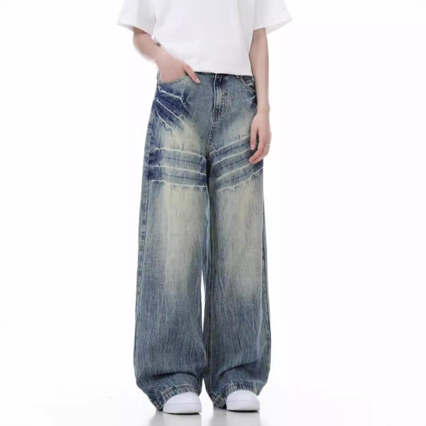 Loose Wide Leg Jeans American High Street - Image 5