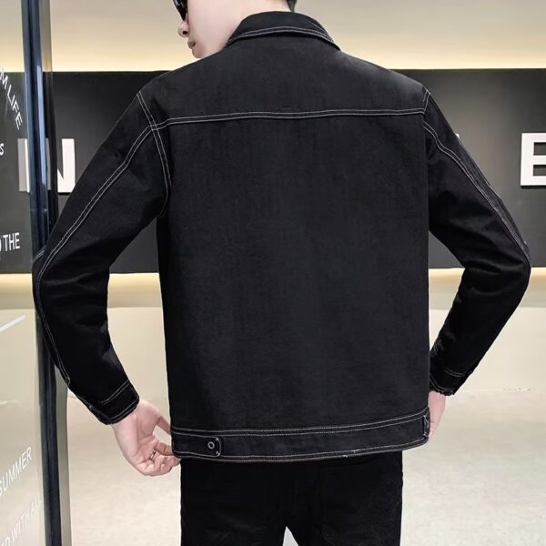 Workwear Loose Trendy Denim Men's Jacket - Image 2