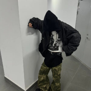 Men's Pilot Jacket Leather Cotton-padded Jacket