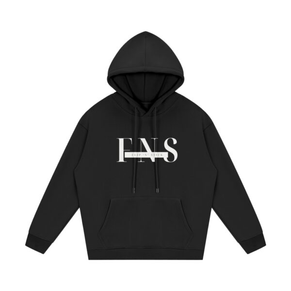 Printed European And American Plus Velvet Hooded Sweater