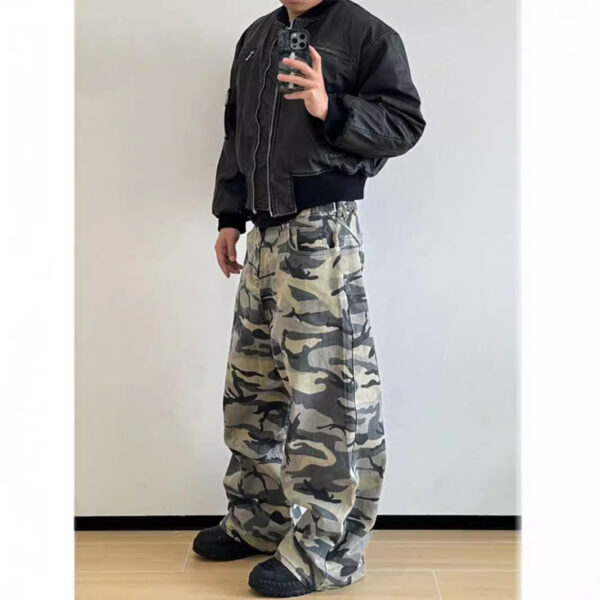 American Logging Wide Leg Camouflage Pants - Image 8