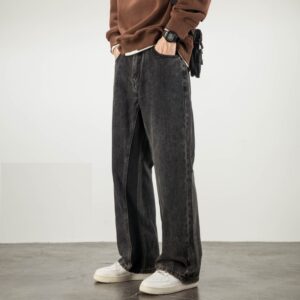 Weila Straight Loose American High Street Vibe Fashion Brand Casual Jeans